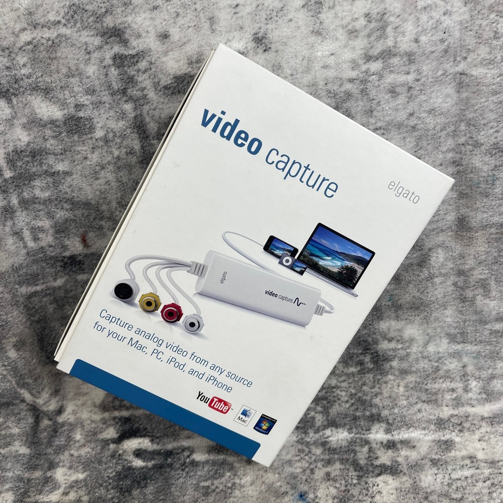 Elgato Video Capture Card Analog to Digital VHS to Mac PC Complete in Box CIB